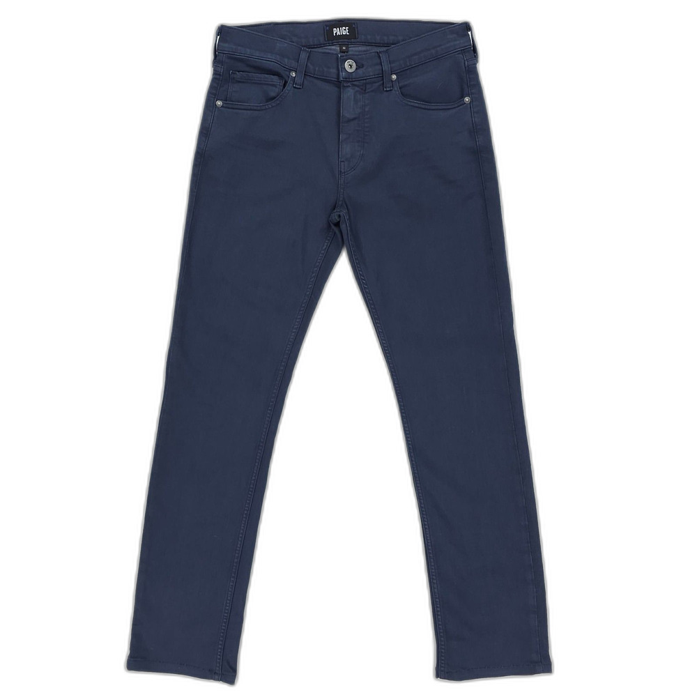 PAIGE Lennox Slim Fit Jeans Vintage Naval Blue Minimal Classic Clean Boy 31x30